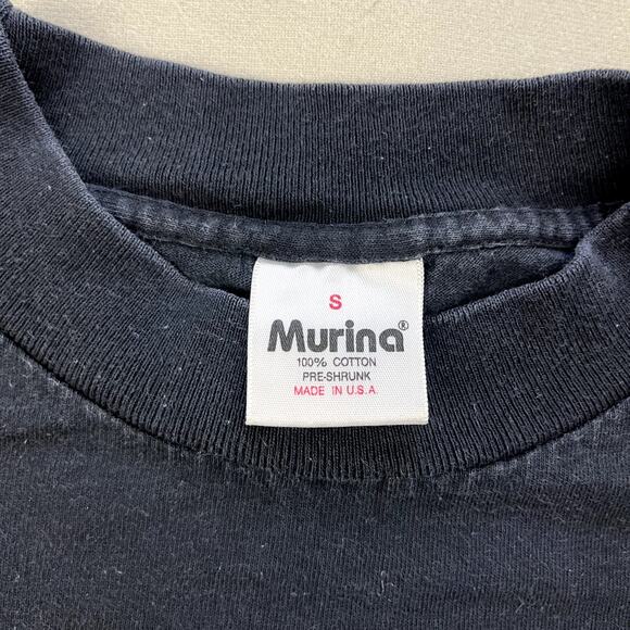 Vintage Singapore T-Shirt Adult XS Black Merlion Asia Nature Art Made in USA 90s - Picture 5 of 9